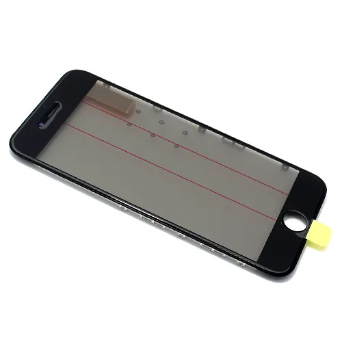 Staklo touchscreen-a za iPhone 6G sa frejmom + oca i polaroid black Original (MS).