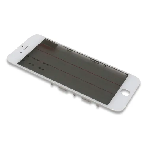 Staklo touchscreen-a za iPhone 7 sa frejmom + oca i polaroid white Original (MS).