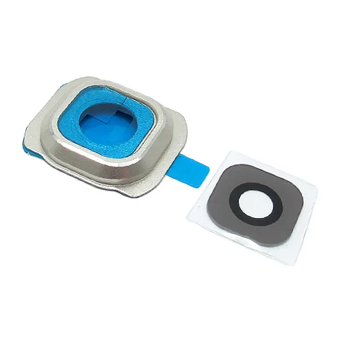 Staklo kamere za Samsung G920 Galaxy S6 sa frejmom gold (MS).