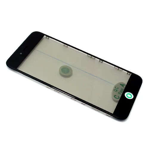 Staklo touchscreen-a za iPhone 6S Plus sa frejmom + oca i polaroid black Original (MS).