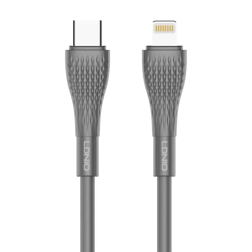 USB data kabl LDNIO LC671 30W Type-C na Lightning 1m crni (MS).
