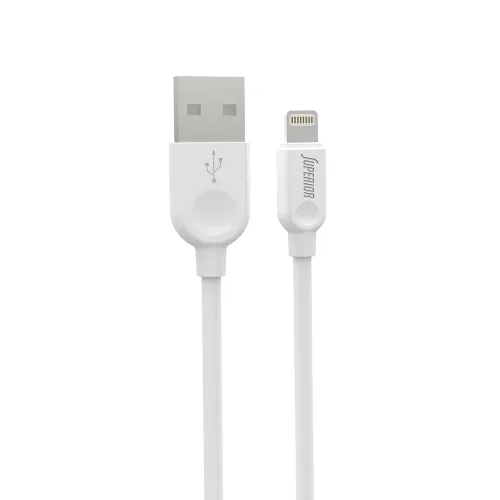 USB data kabl Superior CO-BX14 2.4A Lightning 1m beli (MS).