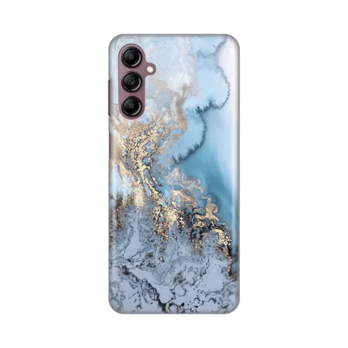 Silikonska futrola - maska print za Samsung A146B Galaxy A14 4/5G Blue Gold Marble.