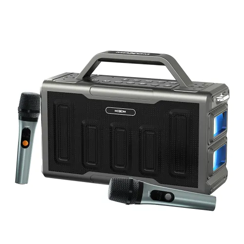 Zvucnik bluetooth Moxom MX-SK89 sa dva mikrofona crni (MS).