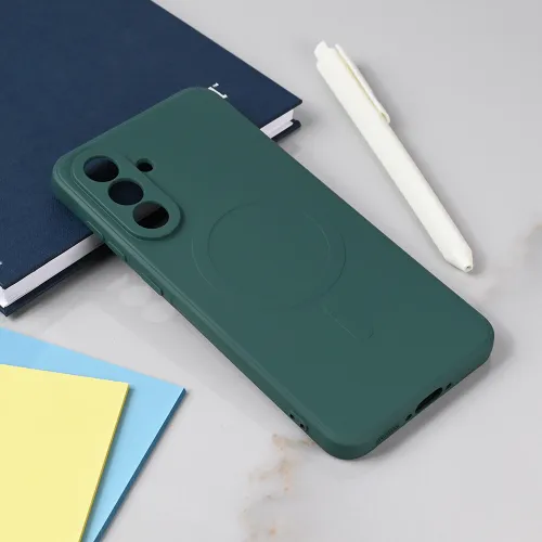 Futrola - maska Teracell Giulietta Magsafe za Samsung A366 Galaxy A36 5G tamno zelena.