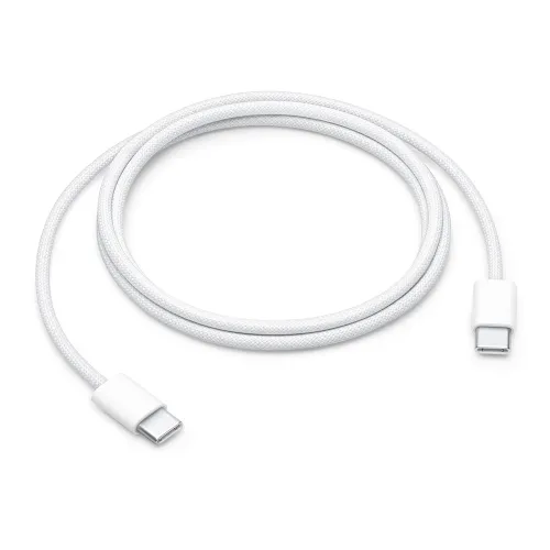 USB Data kabl pleteni za iPhone 60W Type-C na Type-C 1m beli (MS).