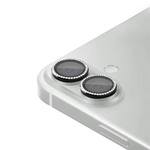 Zastita za kameru DIAMOND za iPhone 16 (6.1)/16 Plus (6.7) crna (MS).