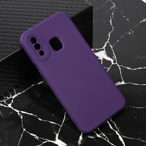 Futrola - maska Teracell Giulietta za Samsung A405F Galaxy A40 mat tamno ljubicasta.