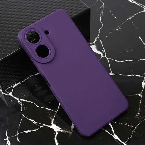 Futrola - maska Teracell Giulietta za Xiaomi Redmi 13C mat tamno ljubicasta.