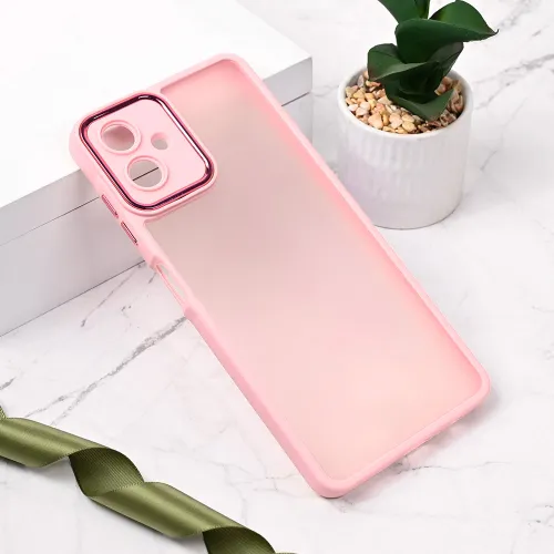 Futrola - maska Shining Camera za Samsung A065F Galaxy A06 4G roze.