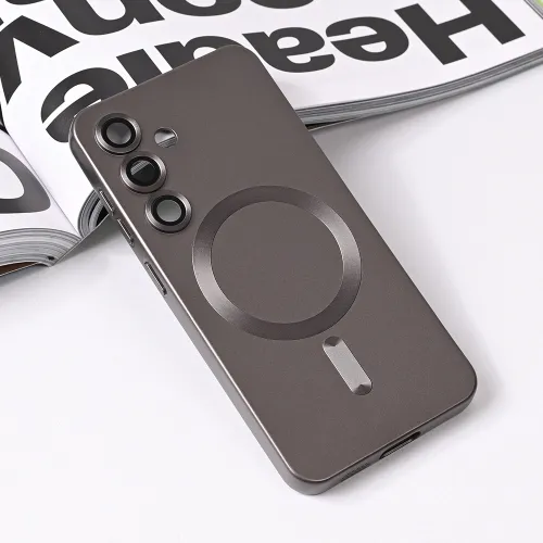 Futrola - maska Magsafe Chrome za Samsung S931 Galaxy S25 siva.