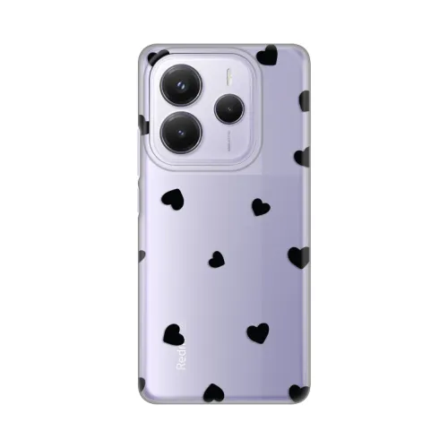 Silikonska futrola - maska print Skin za Xiaomi Redmi Note 14 5G Hearts.