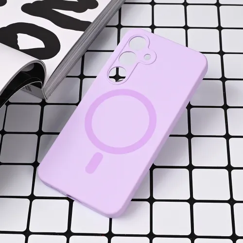 Futrola - maska Magsafe Pure color za Samsung S921B Galaxy S24 lila.