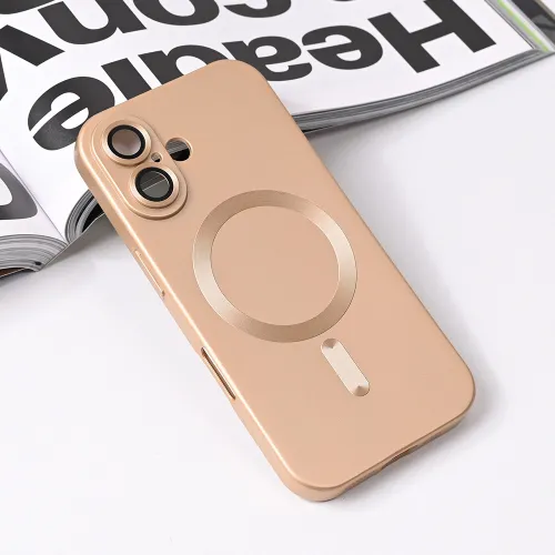 Futrola - maska Magsafe Chrome za iPhone 16 6.1 gold.