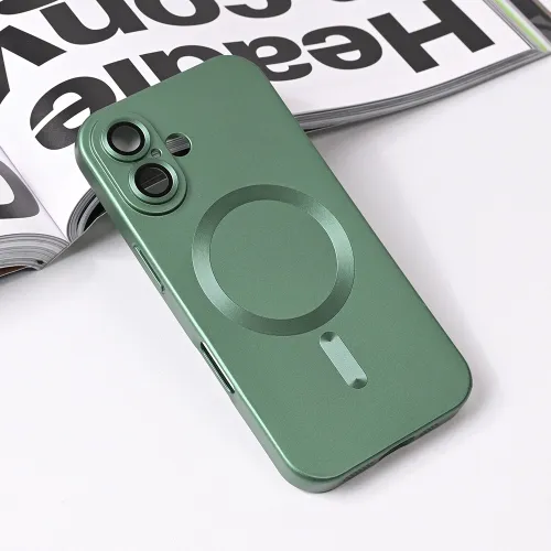 Futrola - maska Magsafe Chrome za iPhone 16 6.1 zelena.