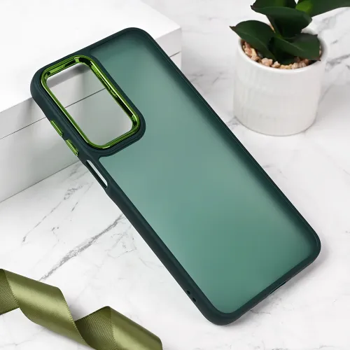 Futrola - maska Shining Camera za Samsung A266 Galaxy A26 5G tamno zelena.