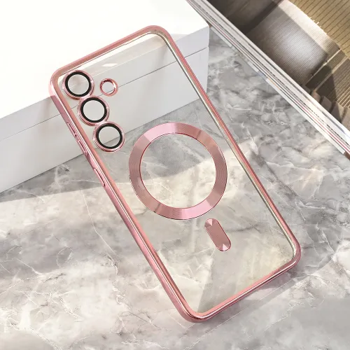 Futrola - maska Magsafe Lux za Samsung S936 Galaxy S25 Plus roze.