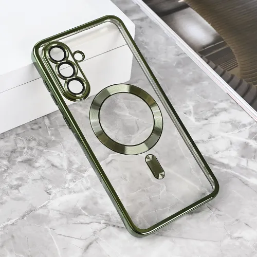 Futrola - maska Magsafe Lux za Samsung A566 Galaxy A56 5G zelena.
