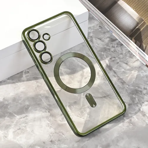 Futrola - maska Magsafe Lux za Samsung S936 Galaxy S25 Plus zelena.