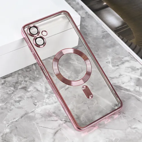 Futrola - maska Magsafe Lux za Samsung A065F Galaxy A06 roze.