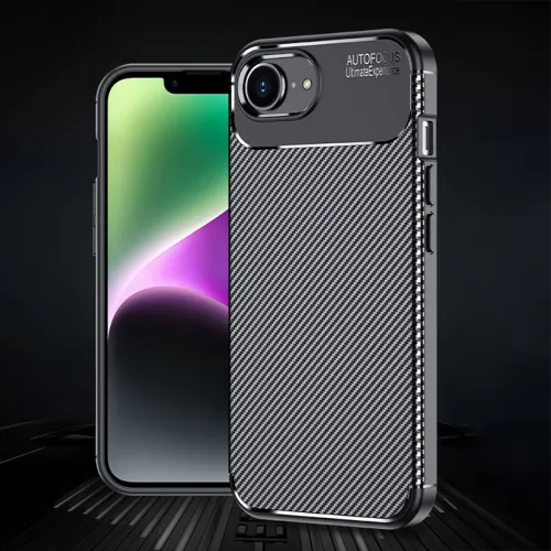 Futrola - maska Defender Carbon za iPhone 16e 6.1 crna.