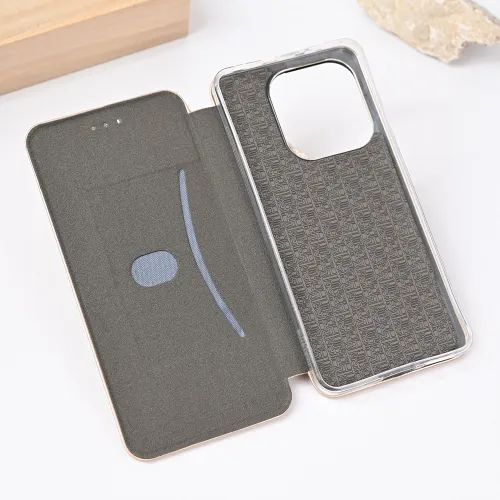 Futrola - maska Teracell Flip Cover za Xiaomi Redmi Note 14 4G (SRB) zlatna.