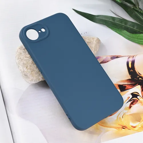 Futrola - maska Teracell Soft Velvet za iPhone 16e 6.1 plava.