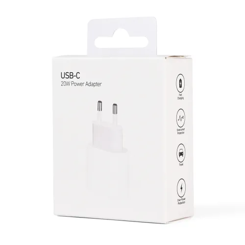 Kucni punjac PD Fast charger 20W za iPhone 11-14 CE beli.