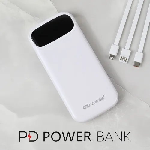Power bank prenosiva baterija Oxpower PDC11 10000mAh bela.
