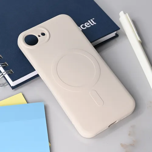 Futrola - maska Teracell Giulietta Magsafe za iPhone 16e 6.1 bela.