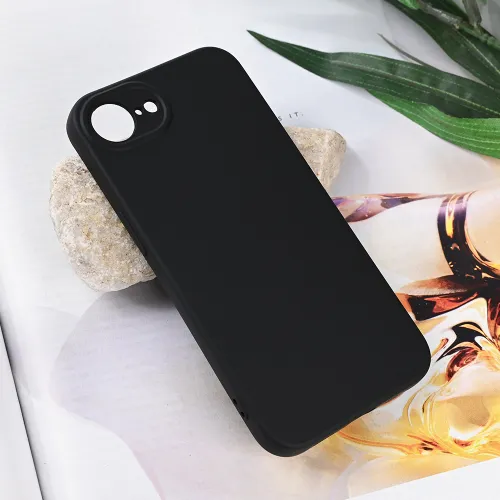 Futrola - maska Teracell Soft Velvet za iPhone 16e 6.1 crna.