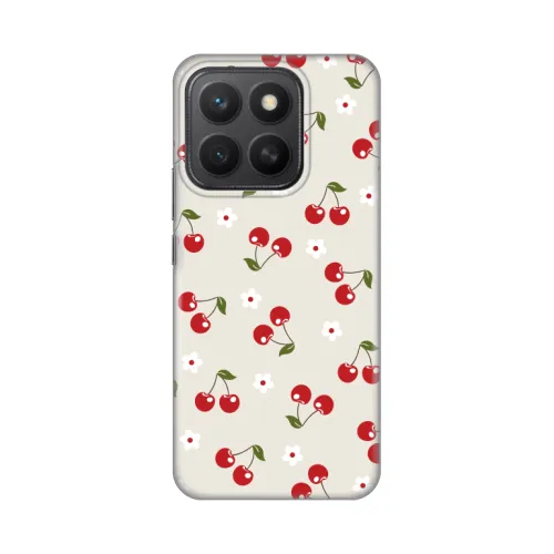 Silikonska futrola - maska print za Huawei Honor X8c Cherry and Flowers.