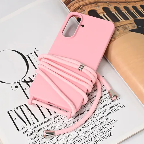 Futrola - maska Crossbody za Samsung A366 Galaxy A36 5G roze.