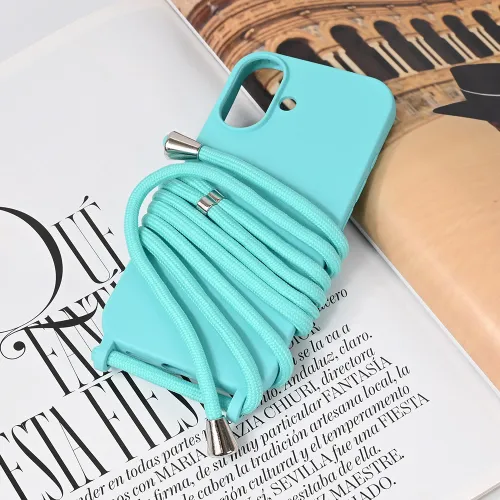 Futrola - maska Crossbody za iPhone 16 6.1 mint.