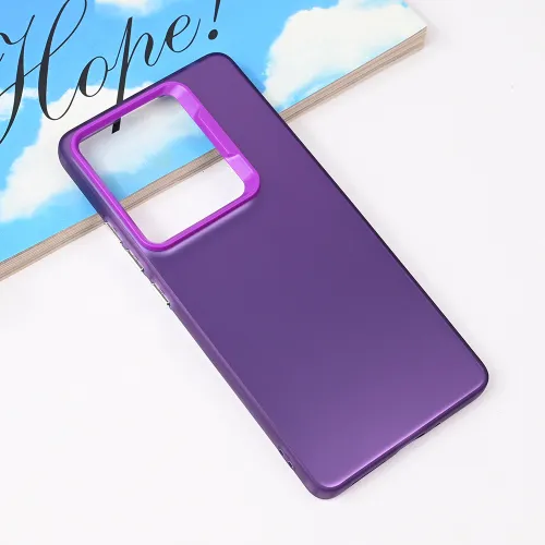 Futrola - maska Clear za Xiaomi Redmi Note 14s ljubicasta.