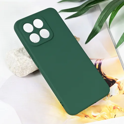 Futrola - maska Teracell Soft Velvet za Huawei Honor X8c tamno zelena.