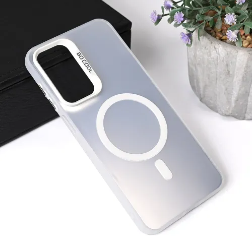 Futrola - maska Magsafe Clear za Samsung A266 Galaxy A26 5G srebrna.