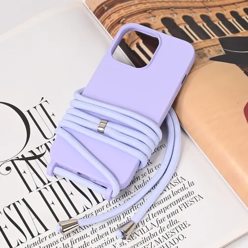 Futrola - maska Crossbody za iPhone 13 Pro 6.1 ljubicasta.