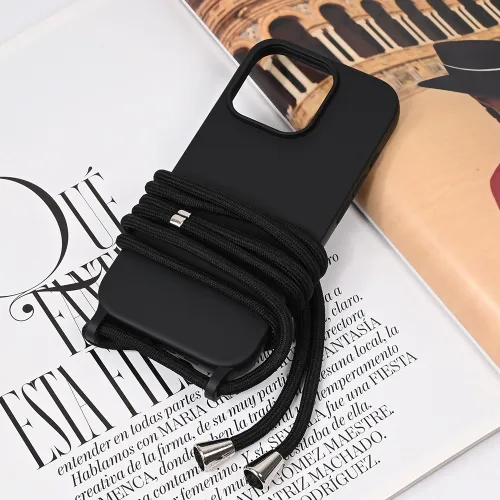 Futrola - maska Crossbody za iPhone 16 Pro 6.3 crna.