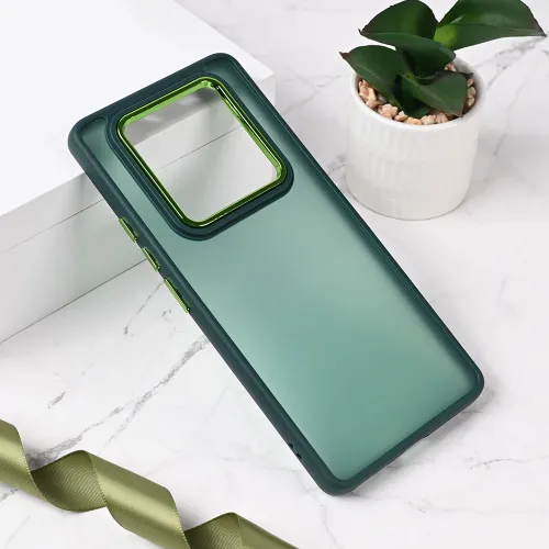 Futrola - maska Shining Camera za Xiaomi Redmi Note 14 Pro 4G tamno zelena.