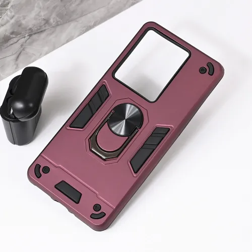 Futrola - maska Hard Ring za Xiaomi Redmi Note 14s bordo.