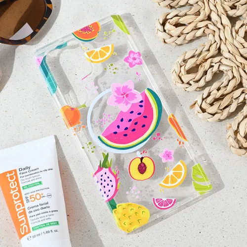 Futrola - maska print Magsafe za Samsung Galaxy S23 Ultra Summer Fruits.