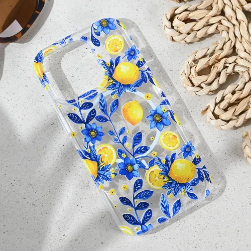 Futrola - maska print Magsafe za iPhone 16 Pro 6.3 Mediteran Lemon.
