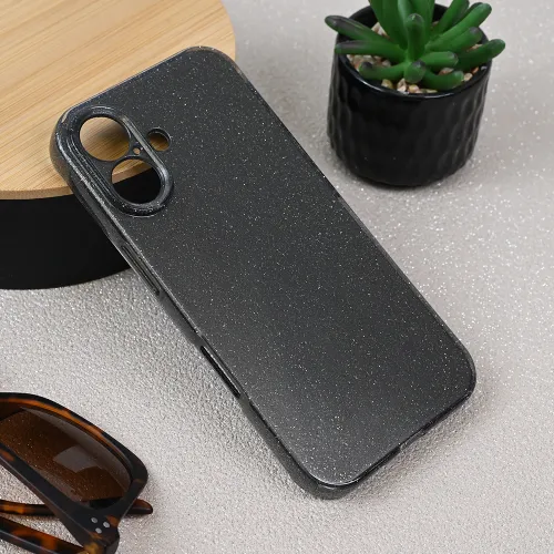 Futrola - maska Sparkle Dust za iPhone 16 6.1 siva.