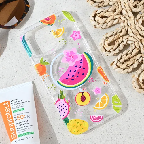 Futrola - maska print Magsafe za iPhone 16 Pro Max 6.9 Summer Fruits.