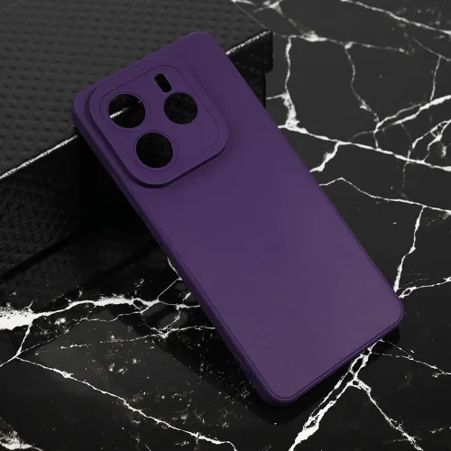 Futrola - maska Teracell Giulietta za Xiaomi Redmi Note 14 5G mat tamno ljubicasta.