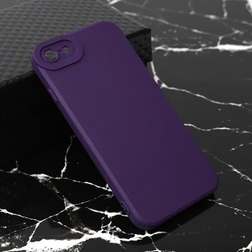 Futrola - maska Teracell Giulietta za iPhone 7/8/SE 2020/2022 mat tamno ljubicasta.