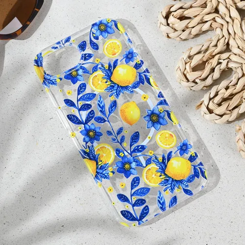 Futrola - maska print Magsafe za iPhone 16e 6.1 Mediteran Lemon.