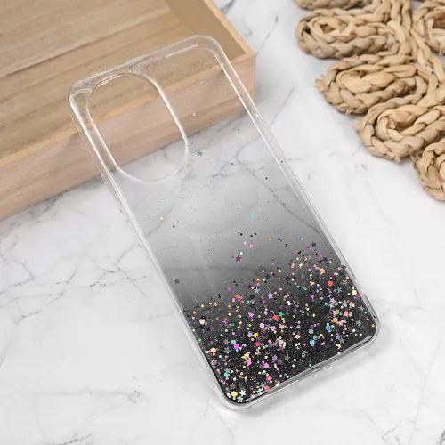 Silikonska futrola - maska Glitter za Huawei Honor 200 crna.