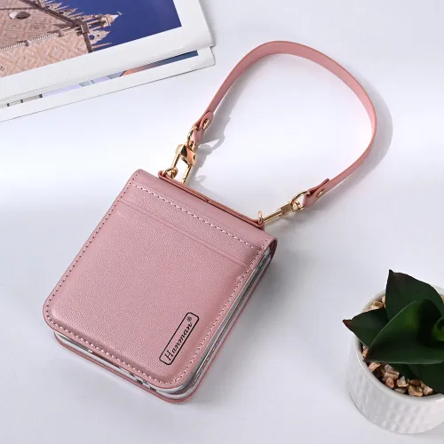 Futrola - maska Hanman Canvas Original za Samsung F741B/F761B Galaxy Z Flip 6/7 FE 5G roze.